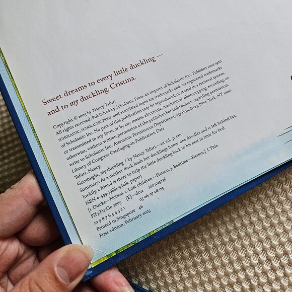 4/$40 Goodnight my Duckling - Nancy Tafuri - Children's Book - Picture 3 of 10